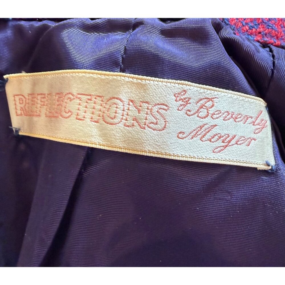 Vintage 70's Reflections By Beverly Moyer Lord & Tylor Wool Dress Suit Small - Picture 9 of 13